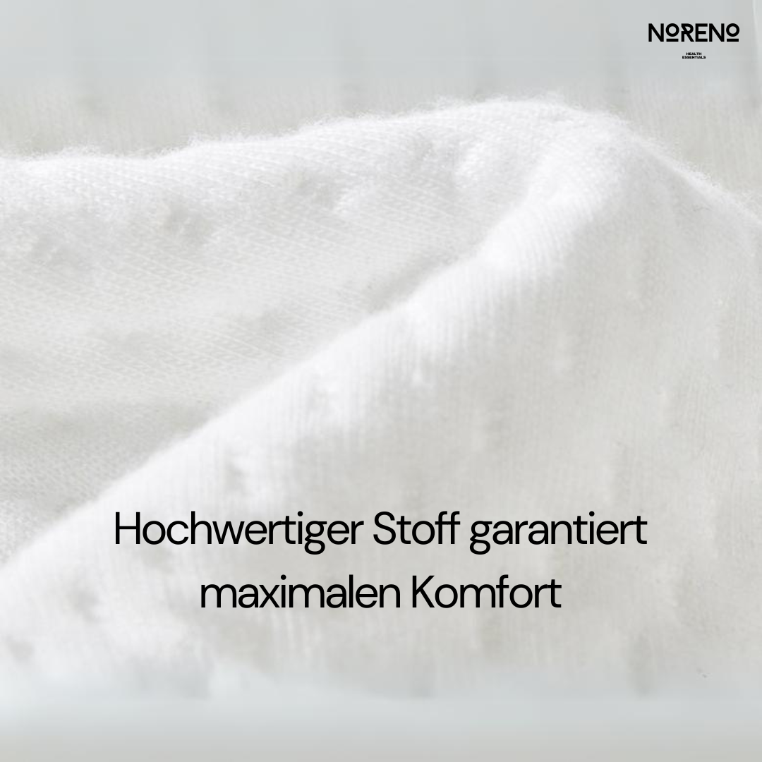 Hochwertiges, weiches Material des ComfortLeg-Kniekissens garantiert maximalen Schlafkomfort.