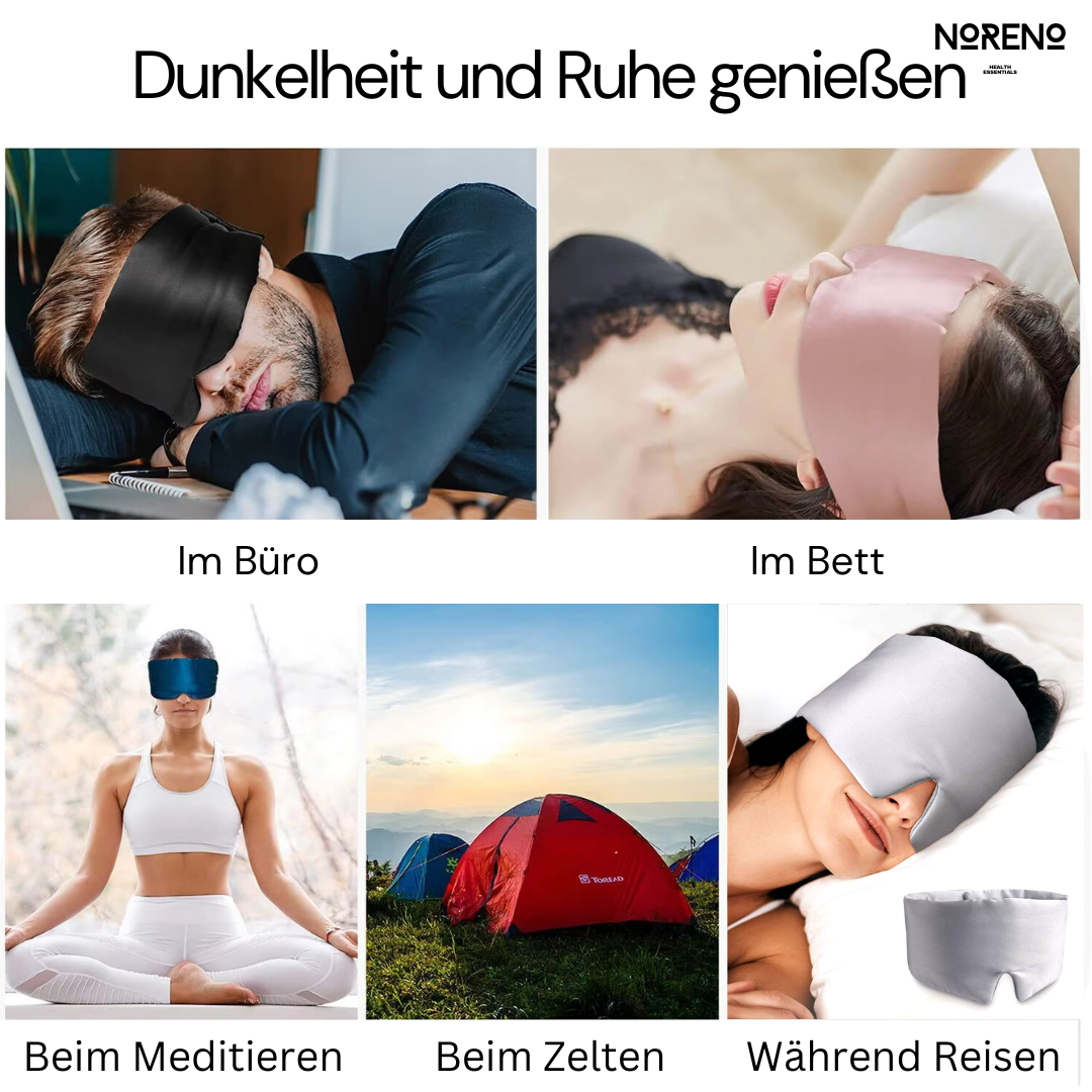 Noreno Seidenschläfer Tiefschlafmaske-Geräuschreduziert und tief einschlafen